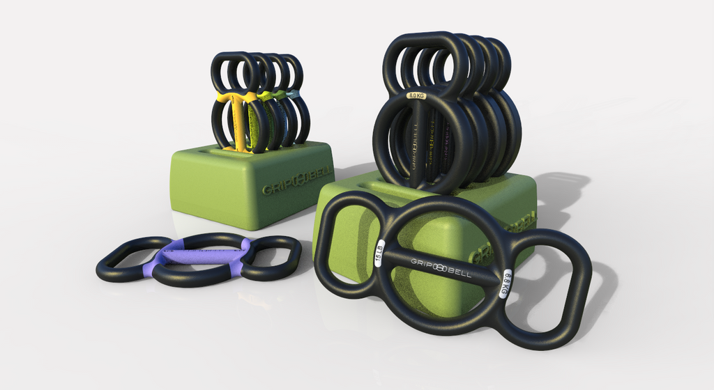 10 Piece GRIPBELL® (2.5-25 Lbs)+ Rack